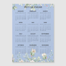 Calendrier floral simple mais élégant 2027 | Aiman