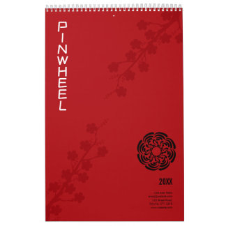 Calendrier Flore rouge gras