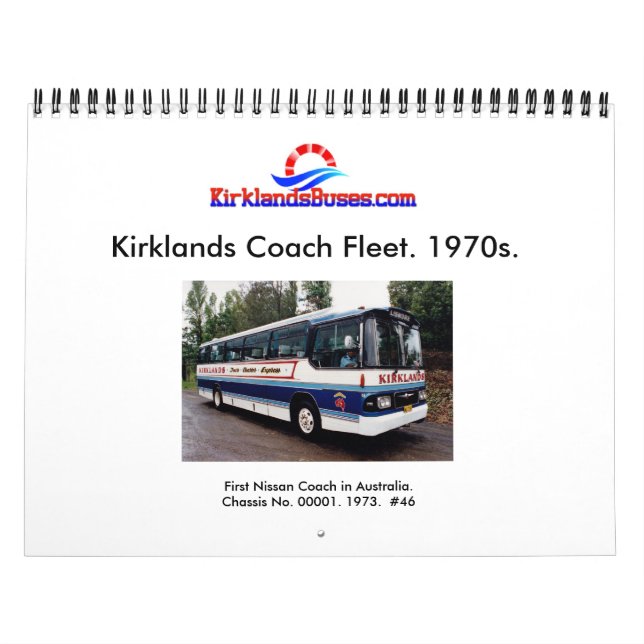 Calendrier Flotte d'autobus et d'autocars de Kirklands (Protection)