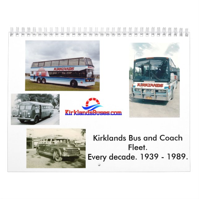 Calendrier Flotte d'autobus et d'entraîneur de Kirklands (Protection)