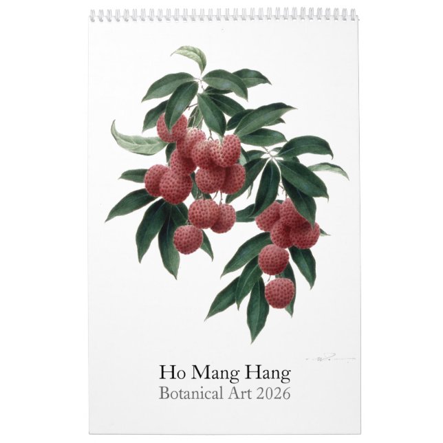 Calendrier Flower calendar by Ho Mang Hang 2026 (Protection)
