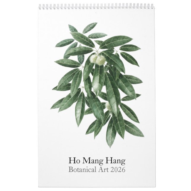 Calendrier Flower calendar by Ho Mang Hang 2026 (Protection)