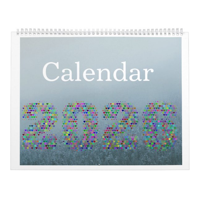 Calendrier FOG de Couleurs 2026 – Élégant Noir  (Protection)