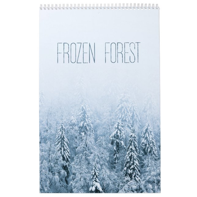 Calendrier Forêt gelée 2023 (Protection)