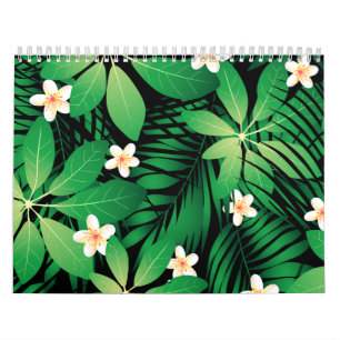 Calendrier Forêt tropicale d'ivrogne de plumeria