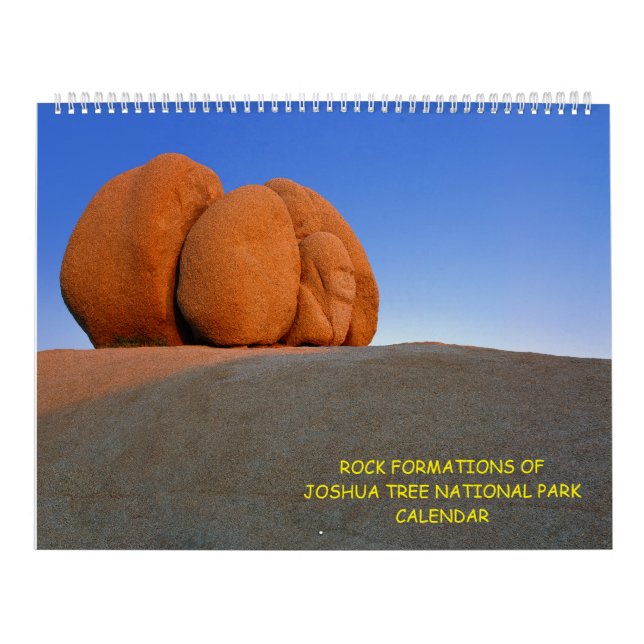 Calendrier "Formations Rocheuses Du Parc National De Joshua T (Protection)