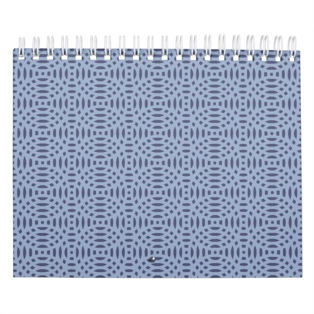 Calendrier formes circulaires motif sans couture (Protection)