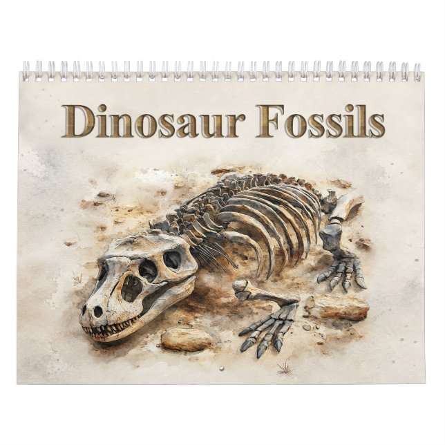 Calendrier Fossiles de Dinosaures – Fossile Préhistorique (Protection)