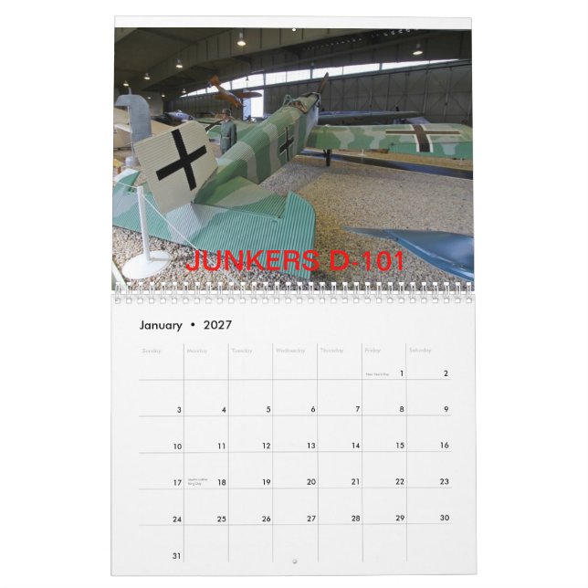 CALENDRIER FOU PAR AVIONS 2013 (Jan 2027)