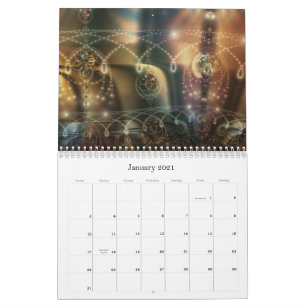 Calendrier fractal Digital Baroque 2021