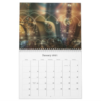 Calendrier fractal Digital Baroque 2021