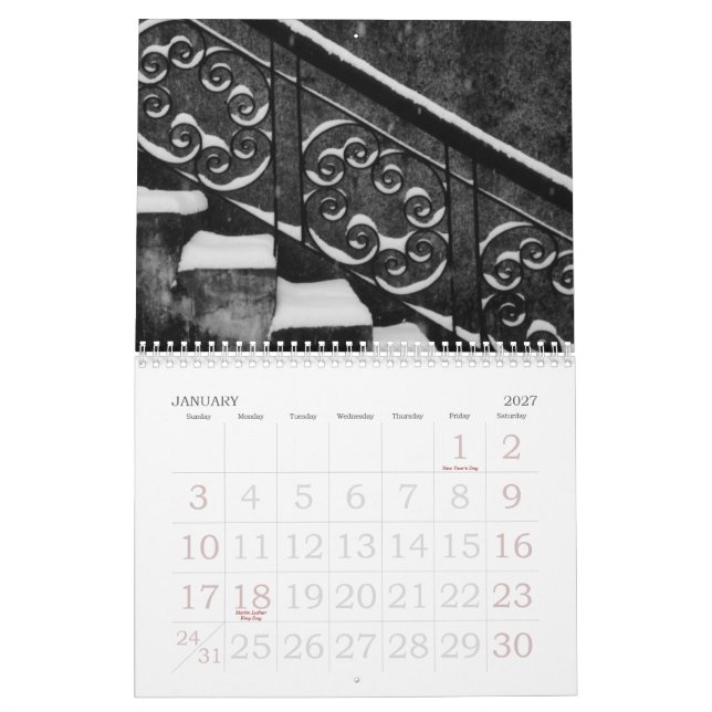 Calendrier fragments de Portland (Jan 2027)