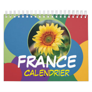 Calendrier France avec Jours Fériés 2026 Mur