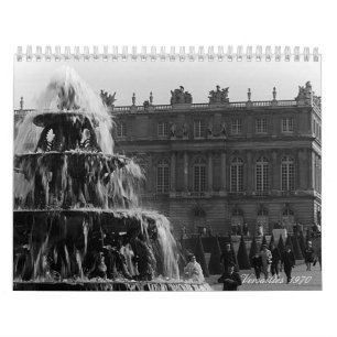 Calendrier France vintage palais de Versailles Paris 1970