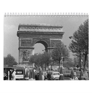 Calendrier France vintage Paris 1970