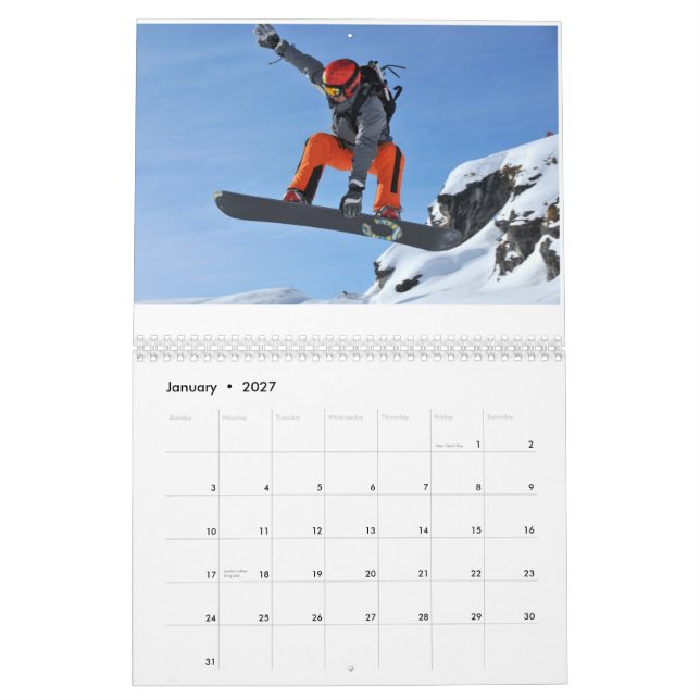 Calendrier Freeride saute 2011 (Jan 2027)