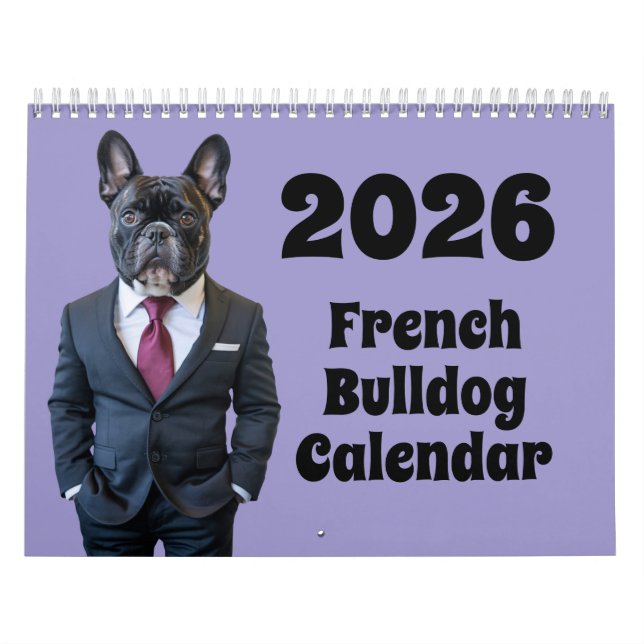 Calendrier French Bulldog Calendar (Protection)