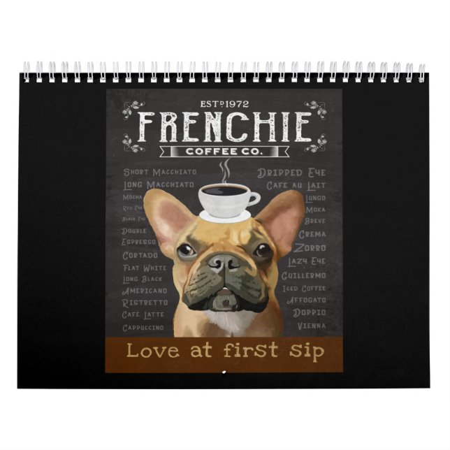 Calendrier French Bulldog Coffee (Protection)