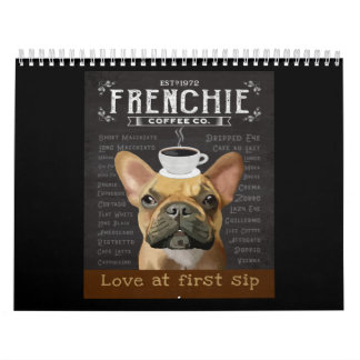 Calendrier French Bulldog Coffee