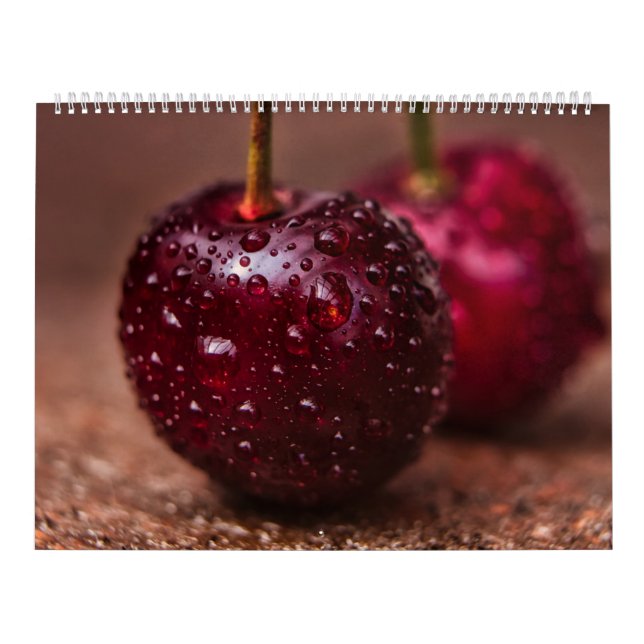 Calendrier Fruits de saison de cerise et de baies (Protection)