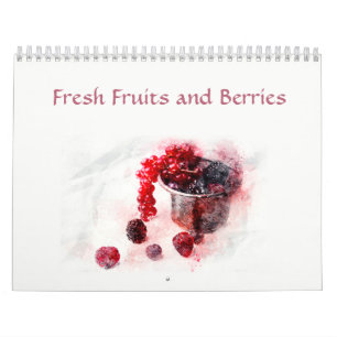 Calendrier Fruits fraiches et fruits frais et baies Nature