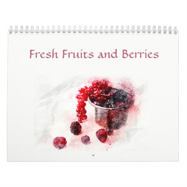 Calendrier Fruits fraiches et fruits frais et baies Nature (Protection)