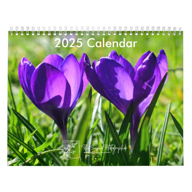 Calendrier Full Bloom 2025 Calendar two-page medium (Protection)