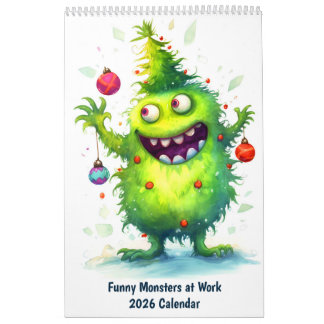 Calendrier Funny Monsters at Work – Kids 2026 Calendar