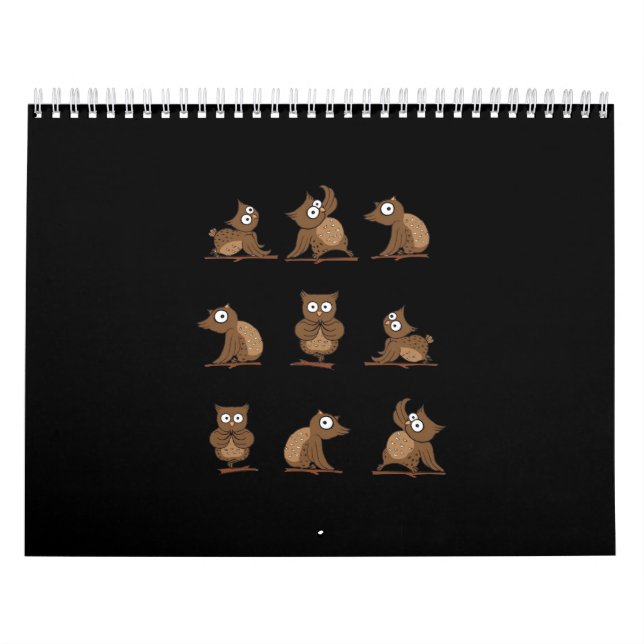 Calendrier Funny Owl Motif d'émotion (Protection)