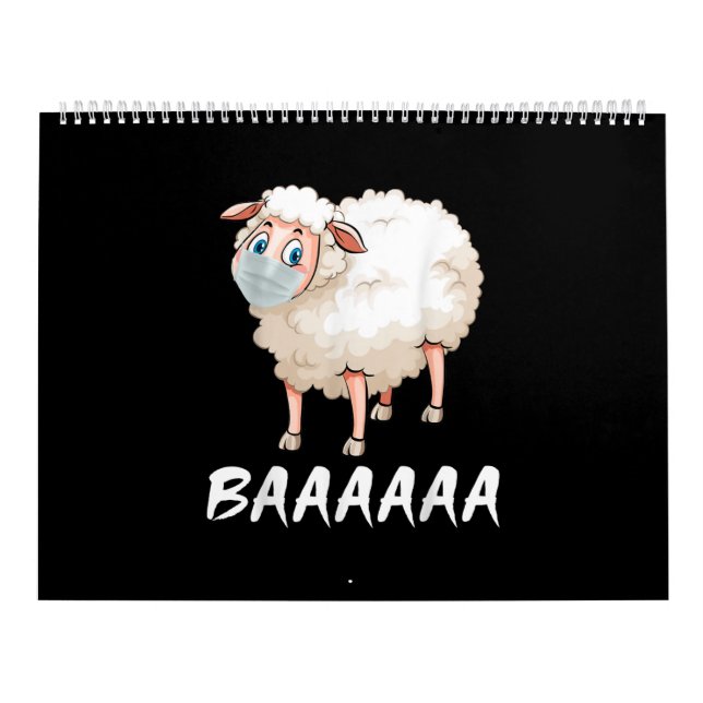 Calendrier Funny Quarantine | Mask Sheep Cadeaux tendance (Protection)