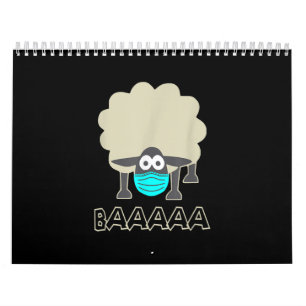 Calendrier Funny Sheep With Face Mask Sheeple Venin