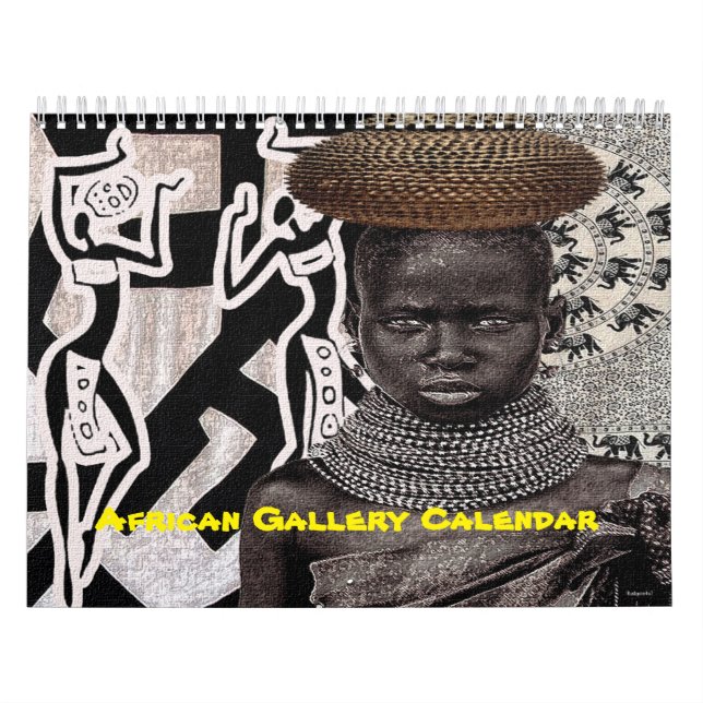 Calendrier " Galerie d'Art Africaine" (Protection)
