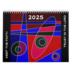 Calendrier Garde La Foi - Confiance Dans L'Eternel (Rouge Ble
