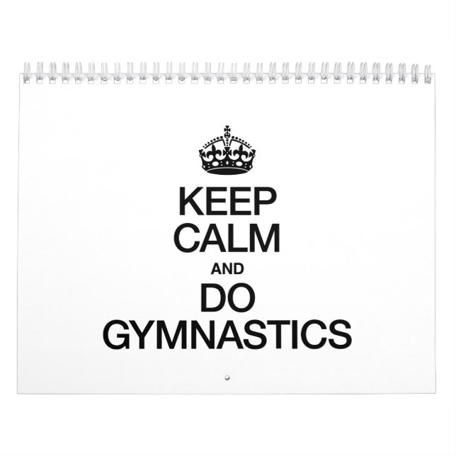 CALENDRIER GARDER LE CALME ET FAIRE DE LA GYMNASTIQUE (Protection)