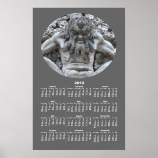 calendrier Gargoyle portugais ~ impression