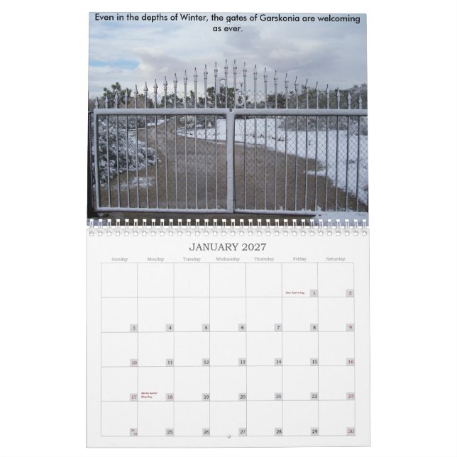 Calendrier Garskonia 2008 (Jan 2027)