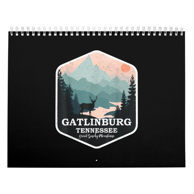 Calendrier Gatlinburg Tennessee Great Smoky Mountains Hiking (Protection)