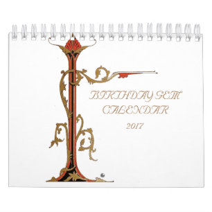 Calendrier Gemmes antiques d'anniversaire