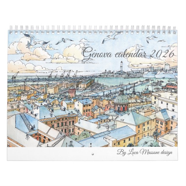Calendrier Genova Calendar 2026 (Protection)