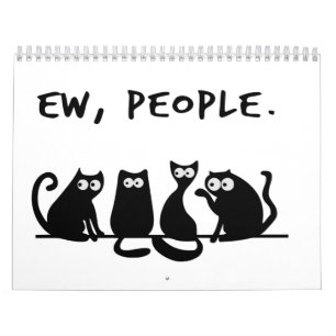Calendrier Gens dégoûtants chats noirs mignons
