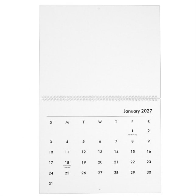 Calendrier géométrique #2 (Jan 2027)