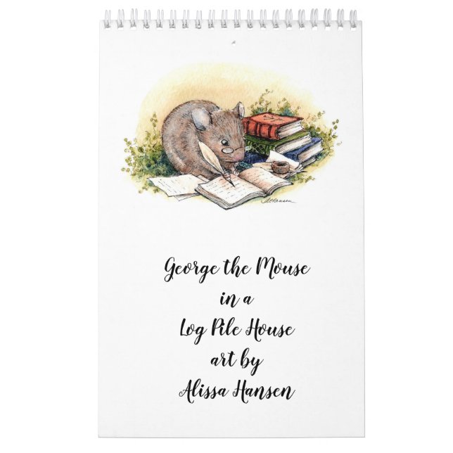 Calendrier George la souris avec l'art par Alissa Hansen Cale (Protection)