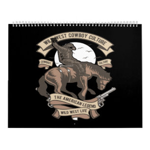 Calendrier gibier cowboy culture the american lewild