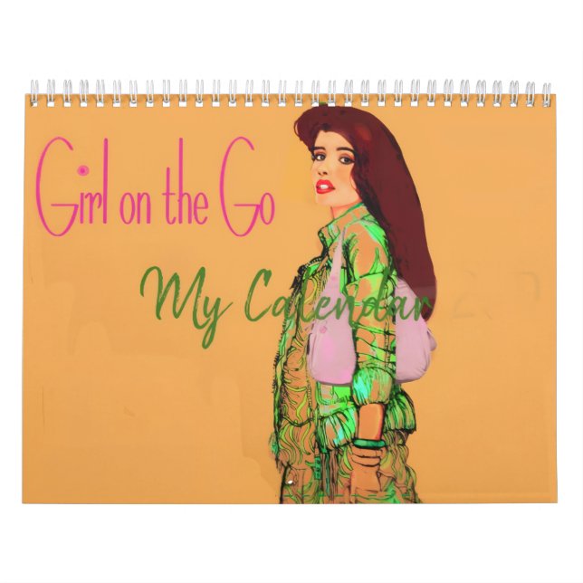 Calendrier Girl on the Go 2026 Calendar by artist (Protection)