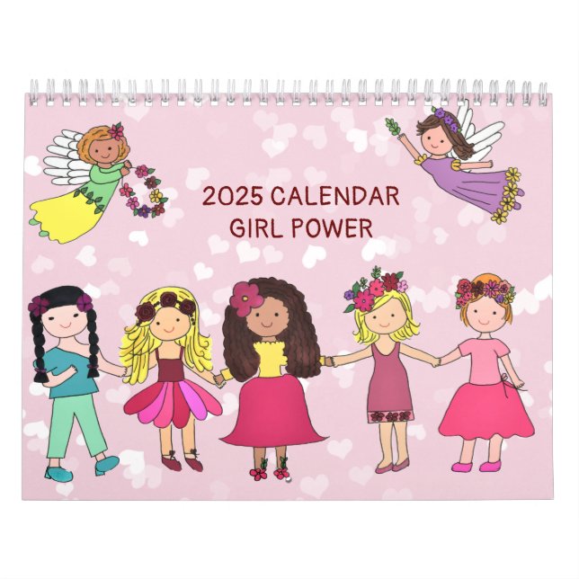 Calendrier Girl Power 2025 (Taille Moyenne) (Protection)