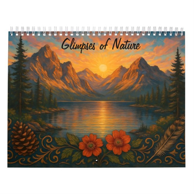 Calendrier Glimpses of Nature Mountain Landscape Calendar (Protection)