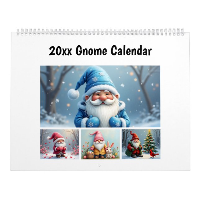 Calendrier Gnome de 12 mois (Protection)