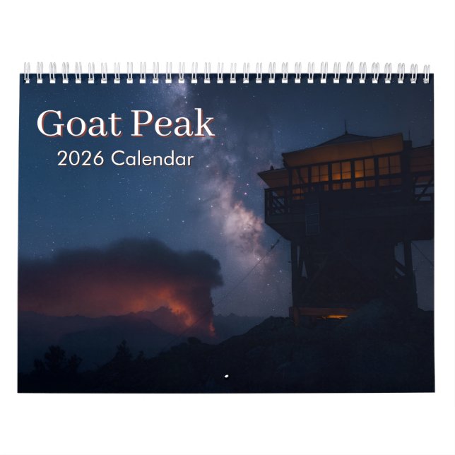 Calendrier Goat Peak Fire Lookout - 2026 Calendar (Protection)