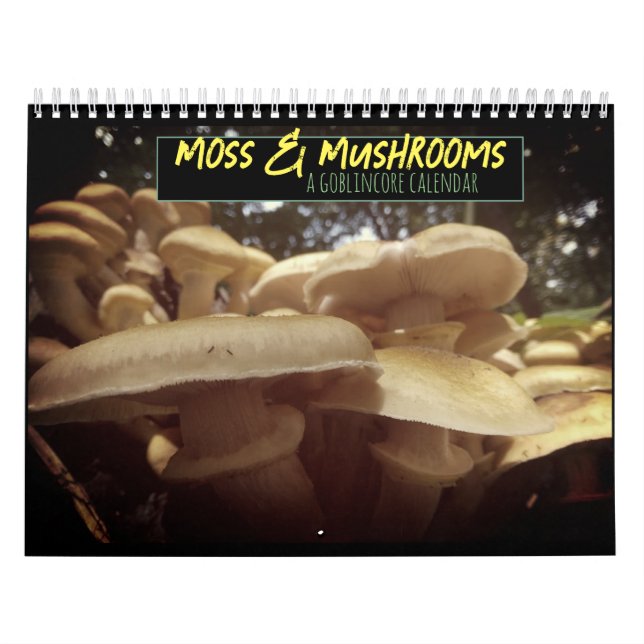 Calendrier Goblincore de la mousse et des champignons (Protection)