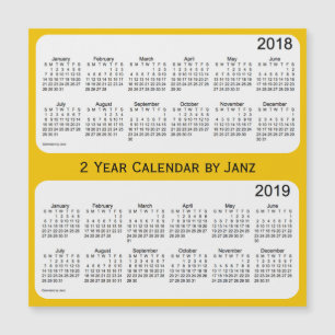 Calendrier Gold 2 année 2018-2019 par Janz